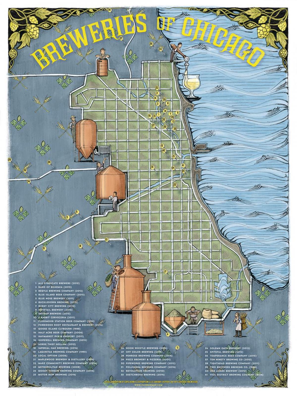 शिकागो बियर नक्शा