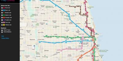 शिकागो सार्वजनिक परिवहन के नक्शे