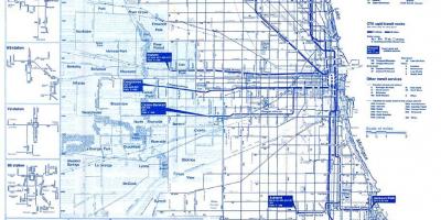 शिकागो बस सिस्टम का नक्शा