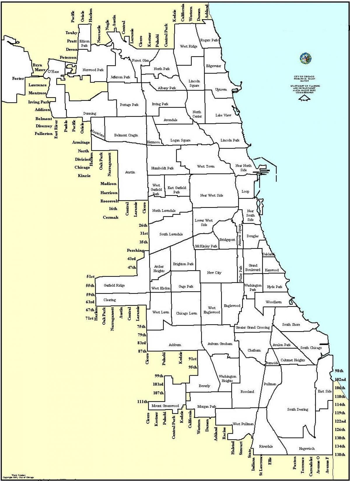 zoning नक्शा शिकागो