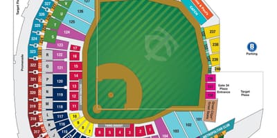 Wrigley फील्ड बैठने का नक्शा के साथ सीट नंबर